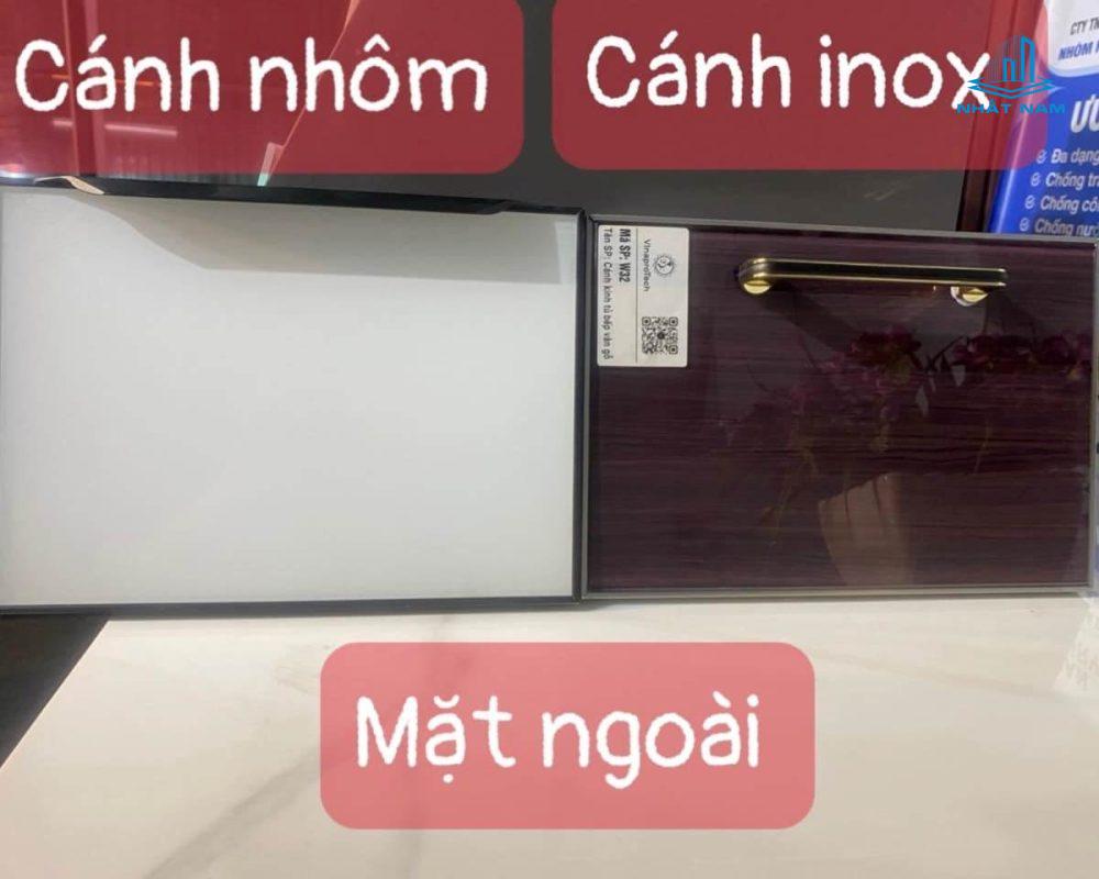 Tủ Bếp Inox Caro Chống Bám Vân Tay Cánh Inox Mới Nhất Hiện Nay