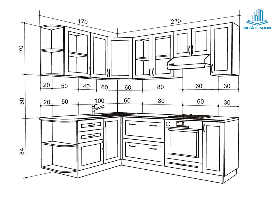 Tìm Hiểu Kích Thước Tủ Bếp Inox
